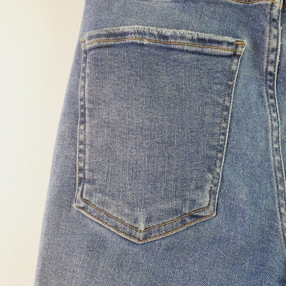AGOLDE Sophie Raw Hem Ankle SKinny Destressed Jean Sz 25 - Picture 10 of 12